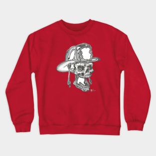 Firefighter Skull Crewneck Sweatshirt